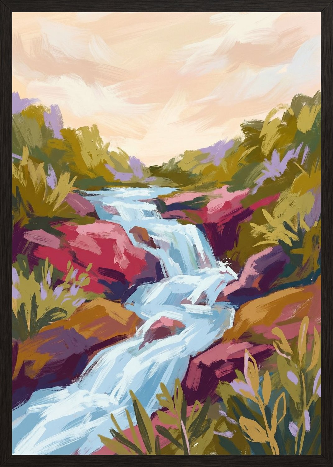 Poster in black frame