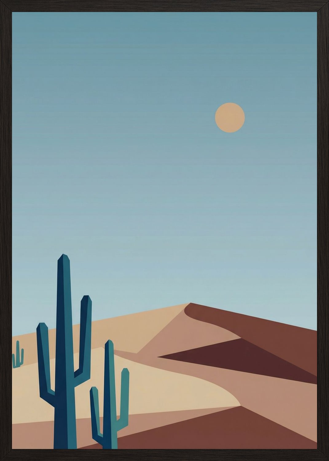 Poster in oak frame