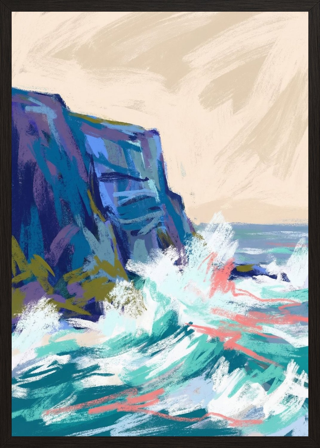 Poster in black frame