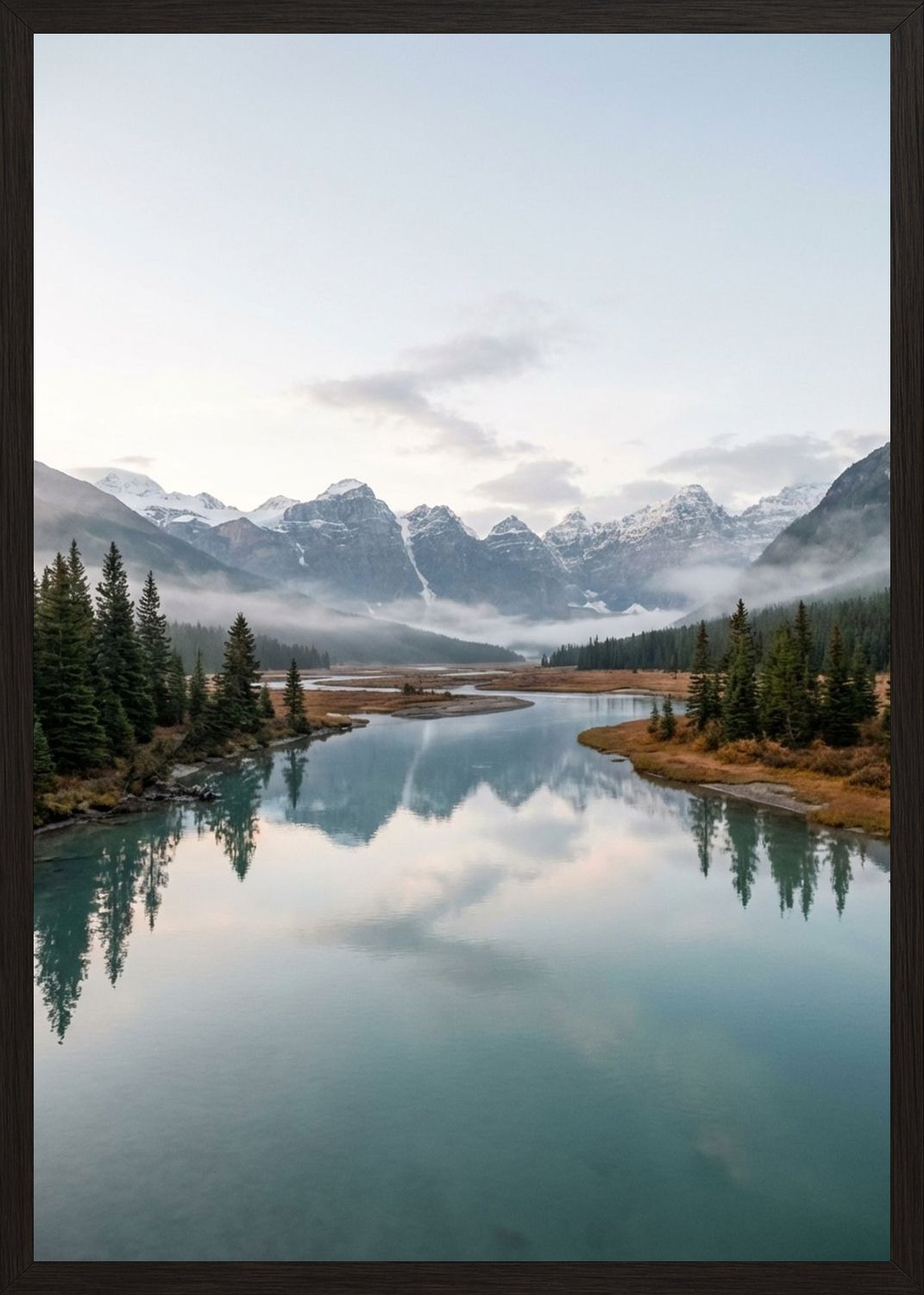 Poster in black frame