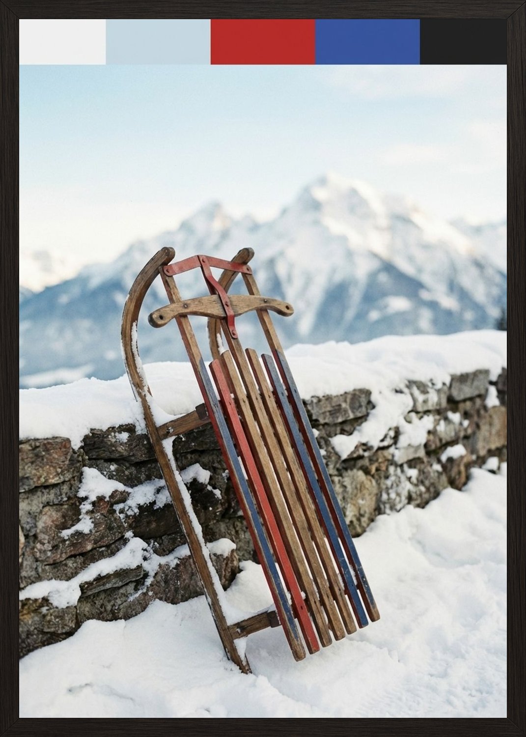 Poster in black frame