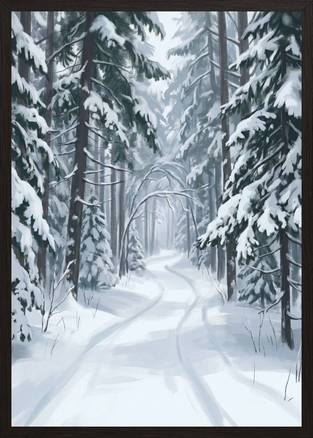 Poster in black frame