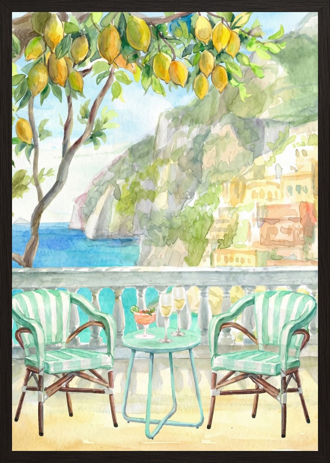 Poster in black frame