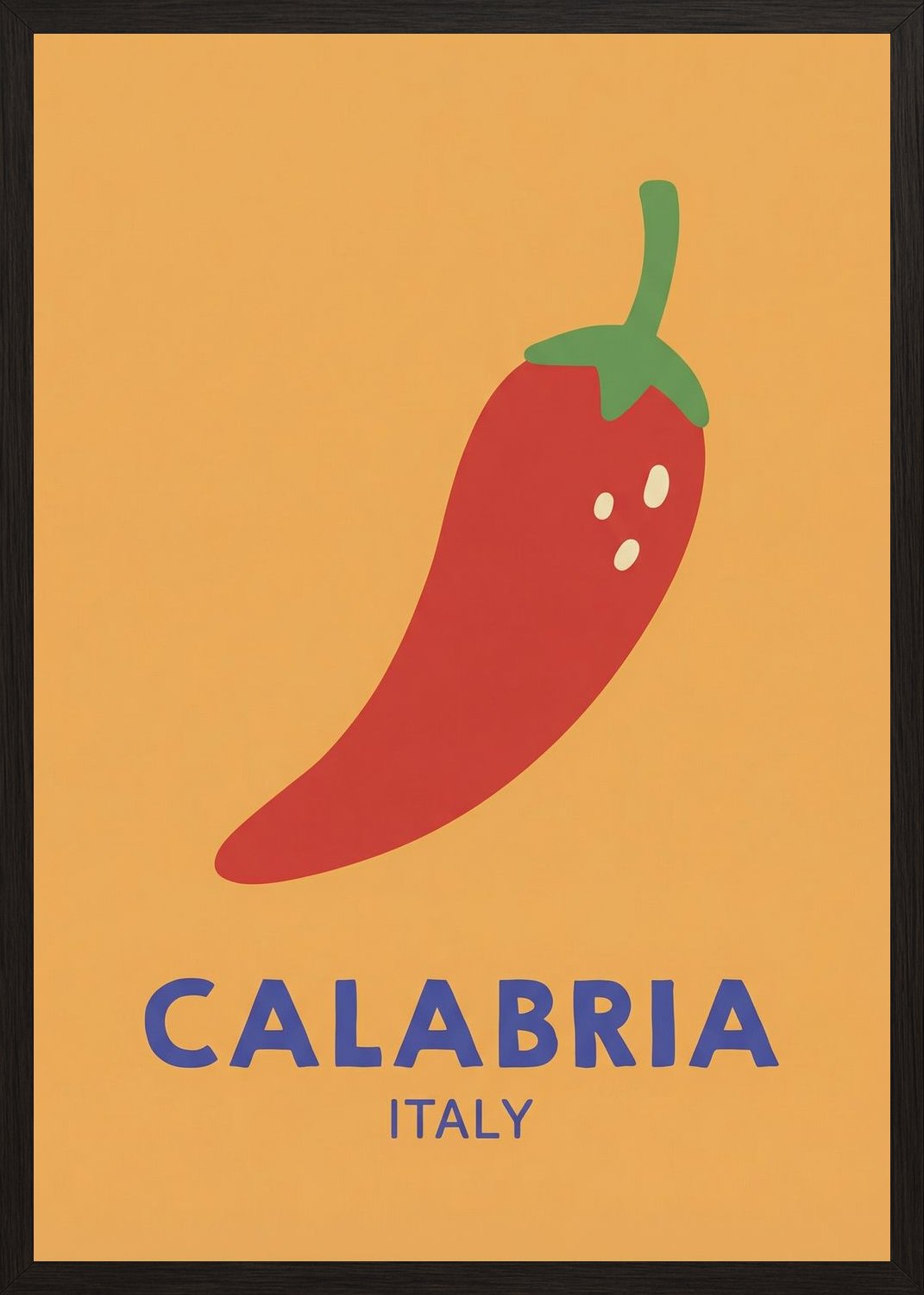 Poster in black frame