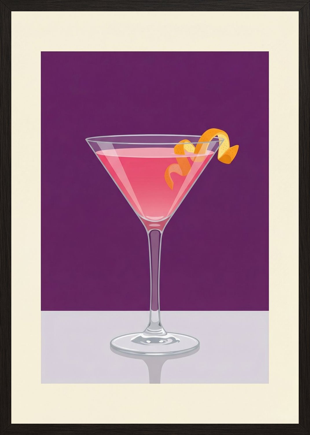 Poster in black frame