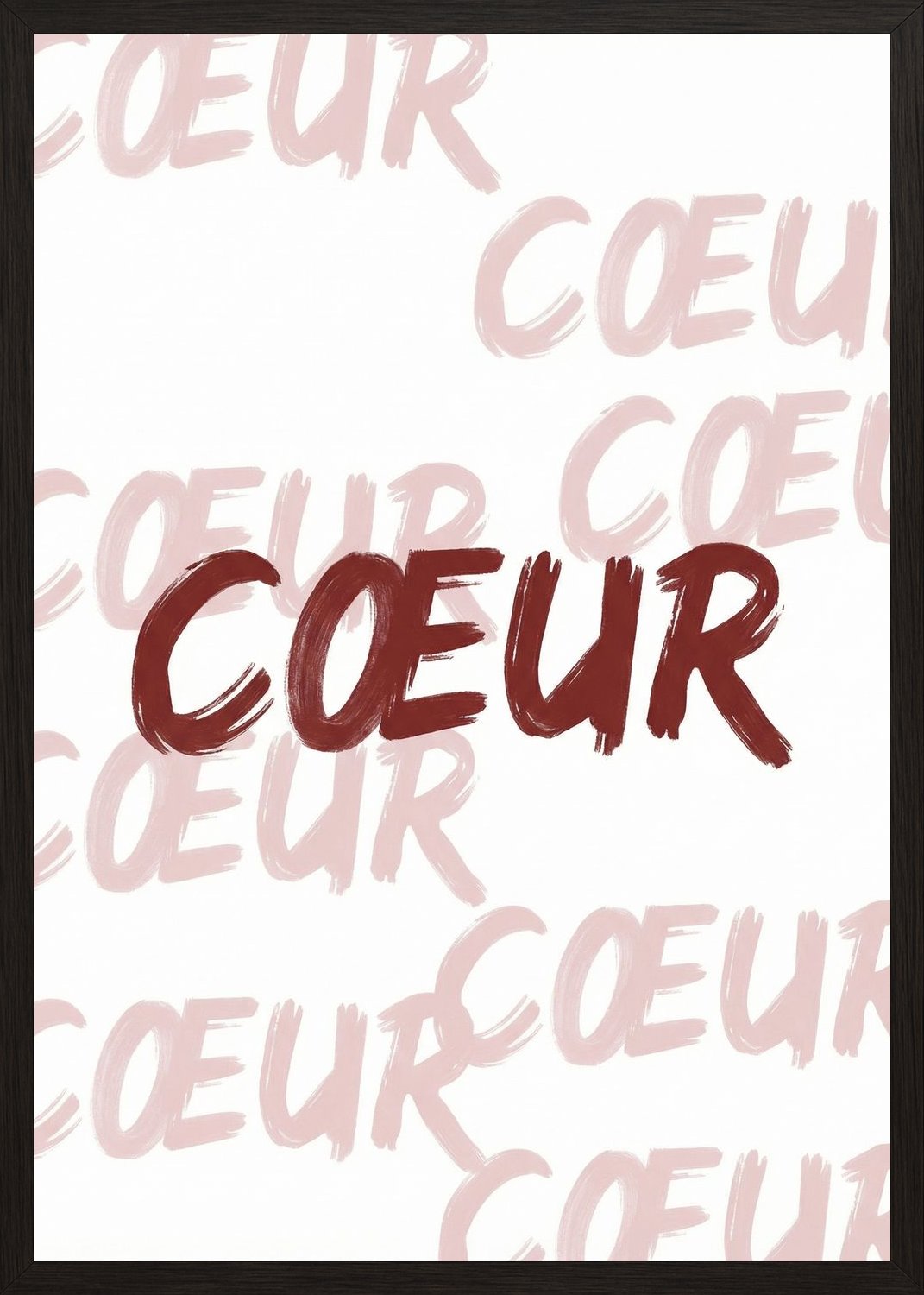 Poster in black frame