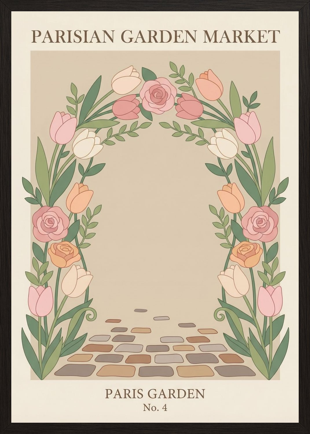 Poster in oak frame