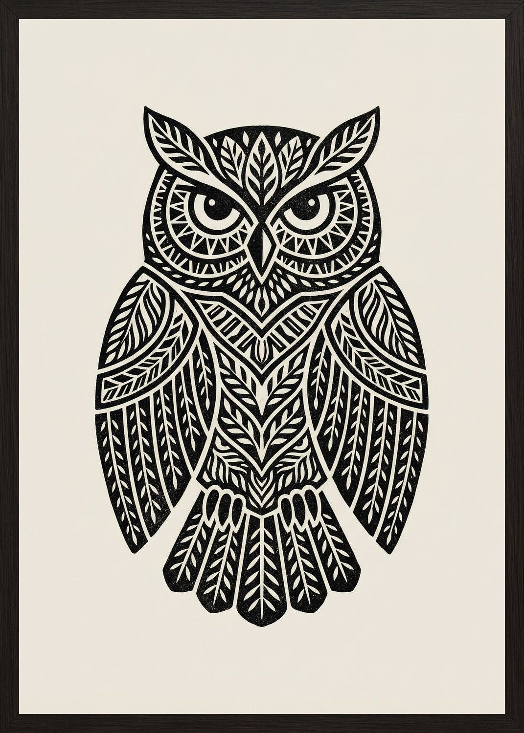 Poster in black frame