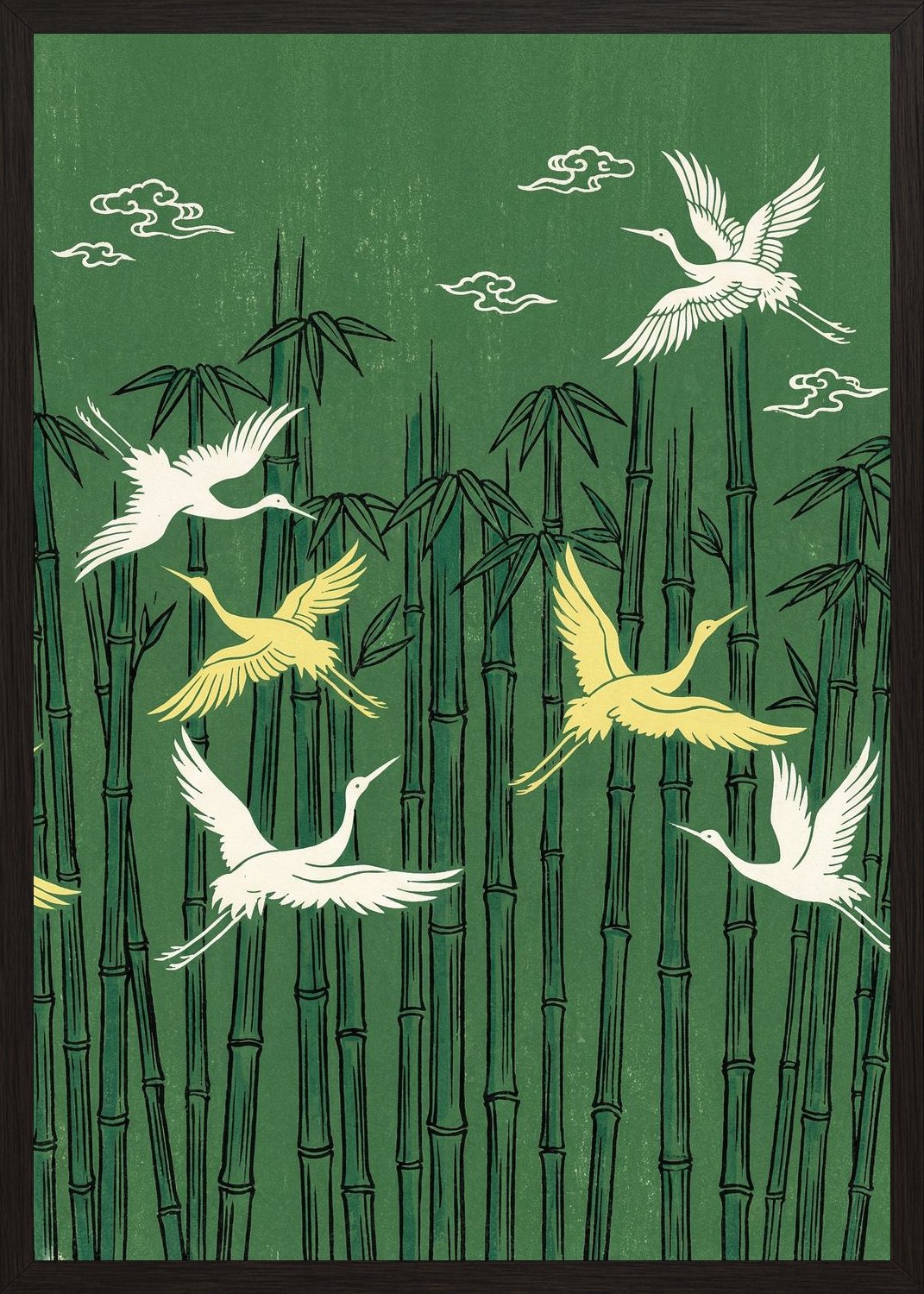 Poster in black frame