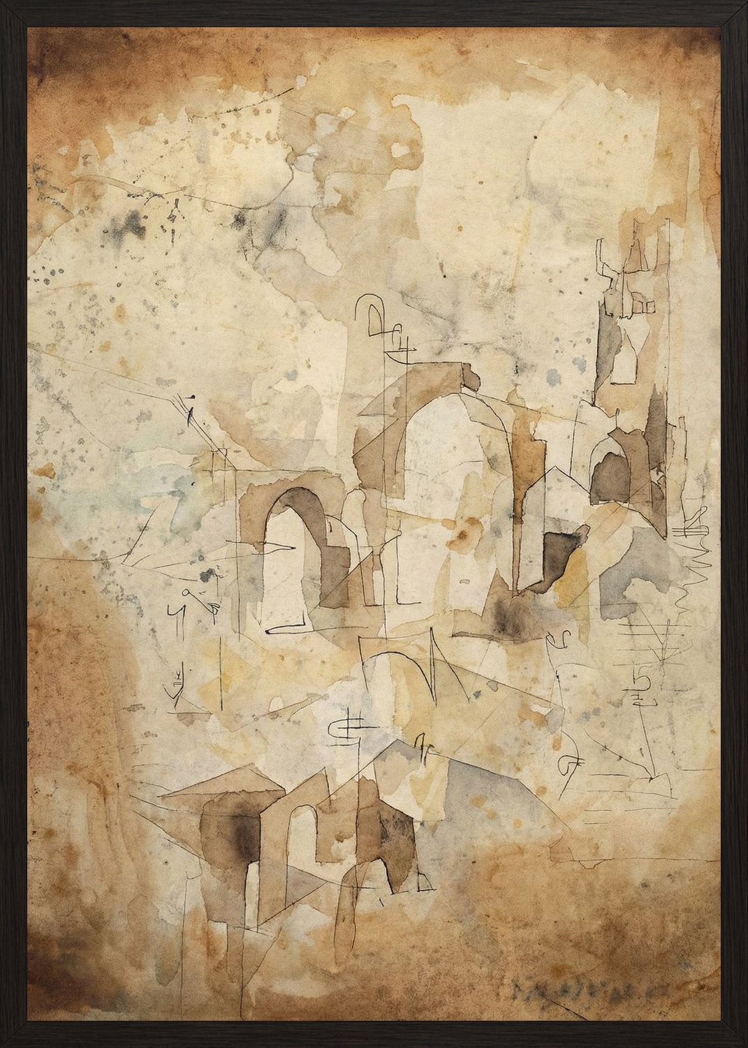 Poster in oak frame