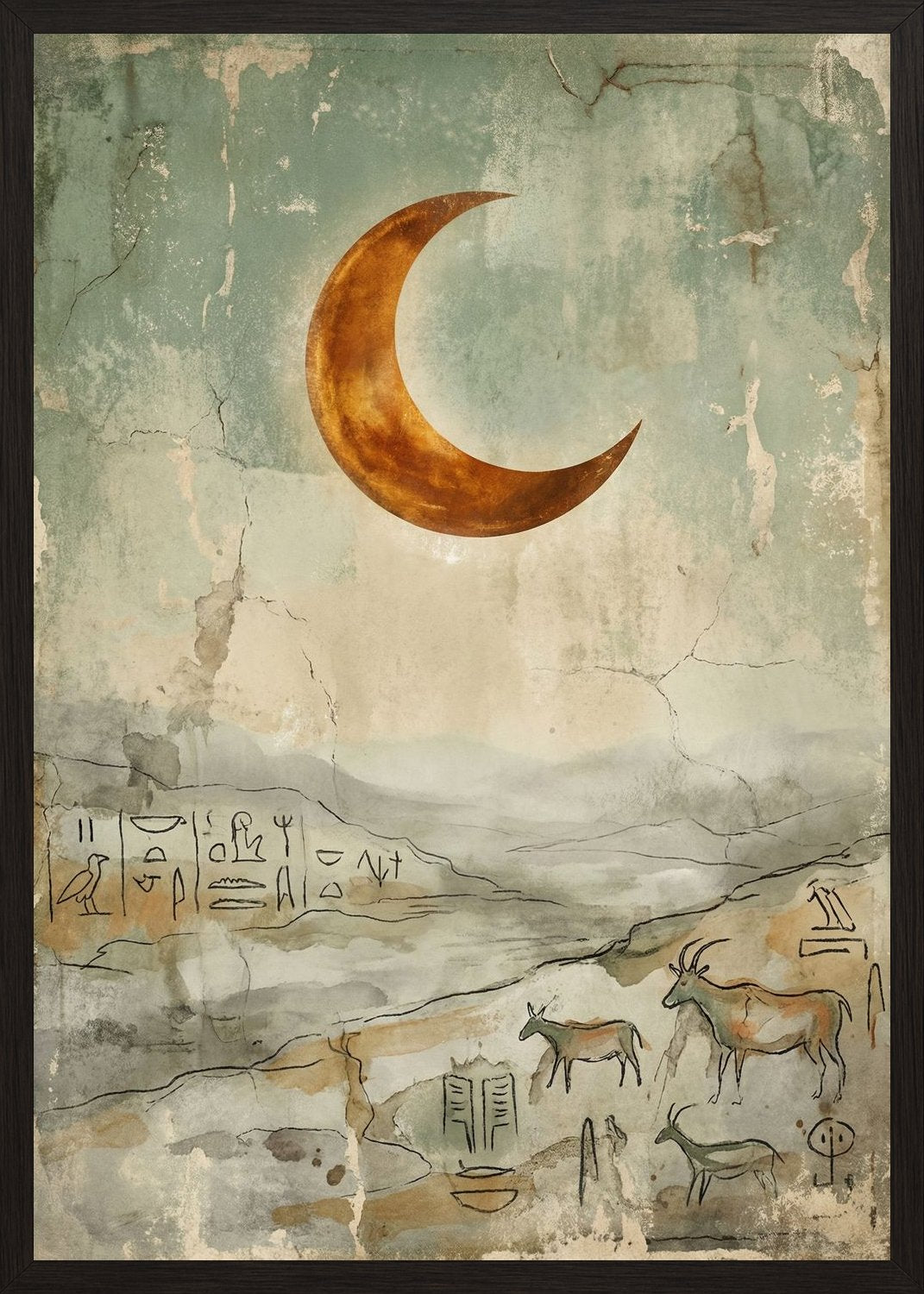 Poster in black frame