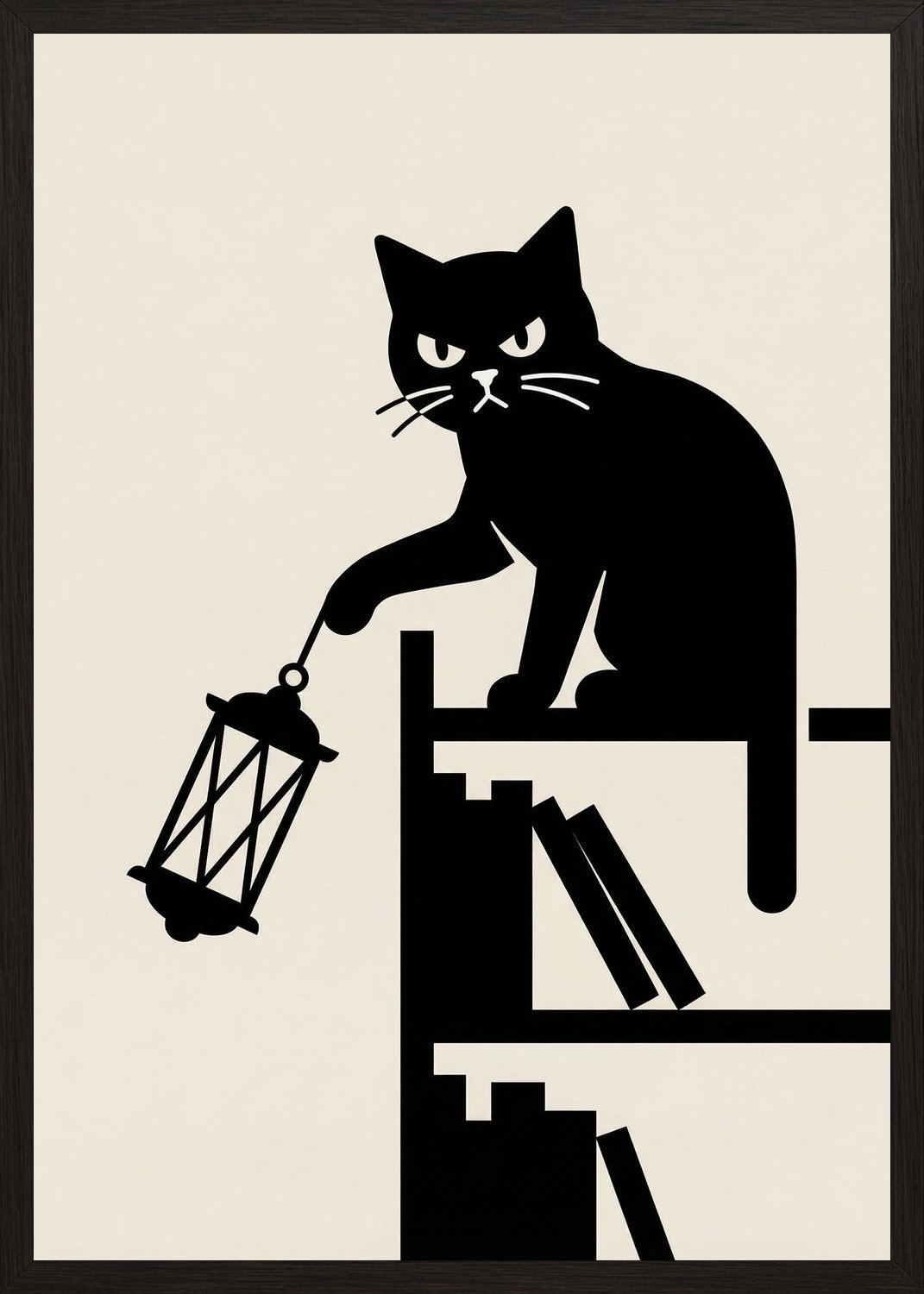 Poster in black frame