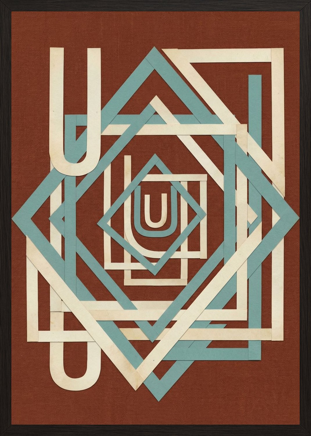 Poster in black frame