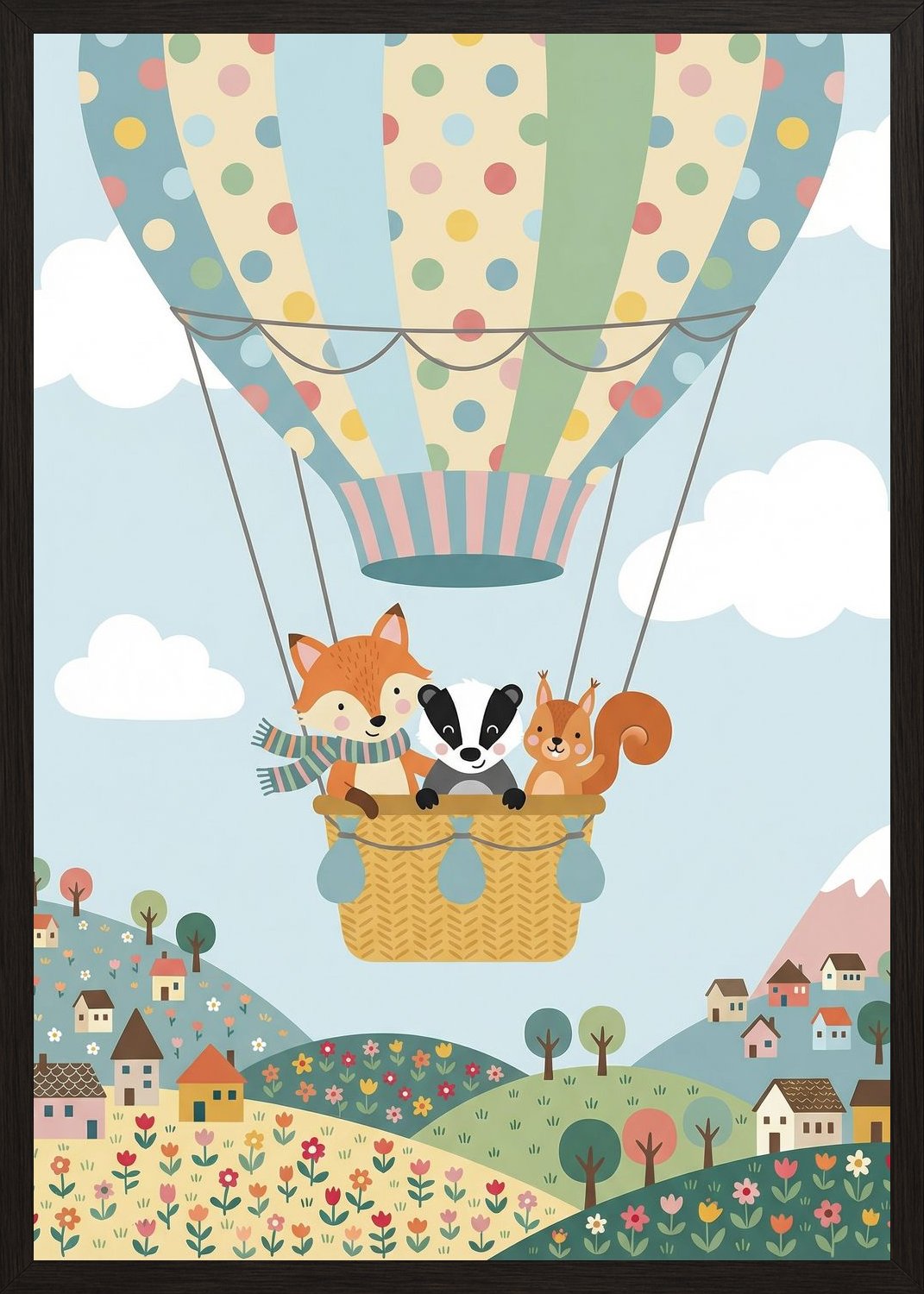 Poster in black frame