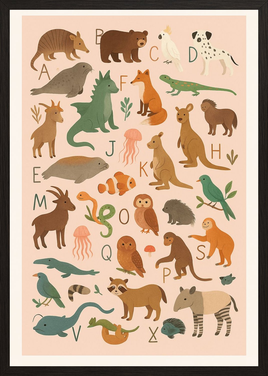 Poster in black frame