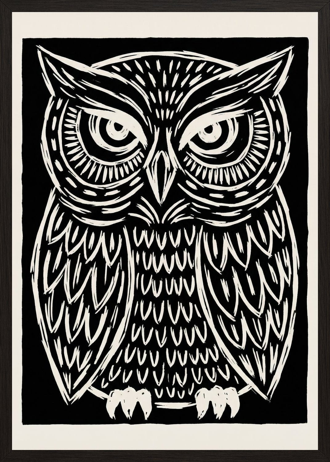 Poster in oak frame