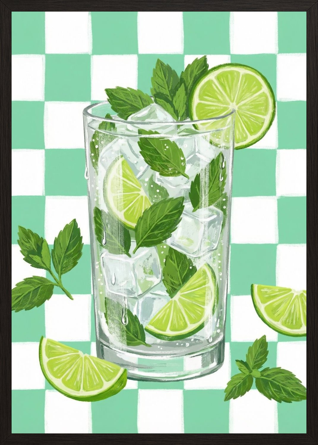 Poster in black frame