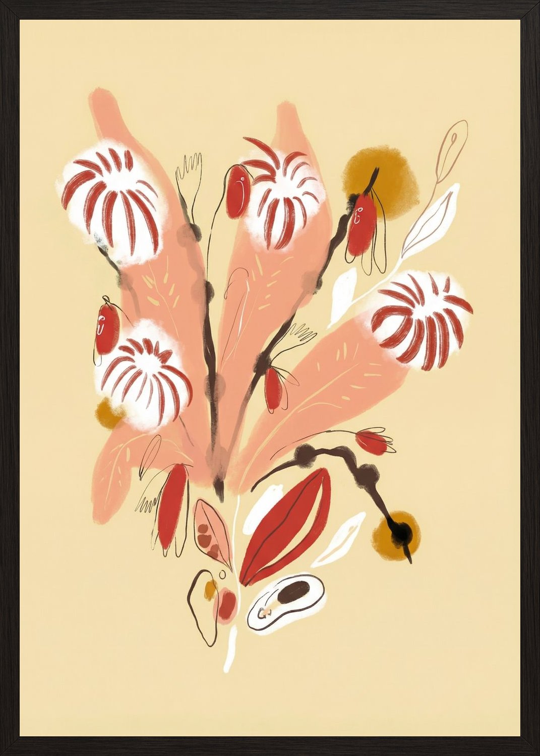 Poster in black frame