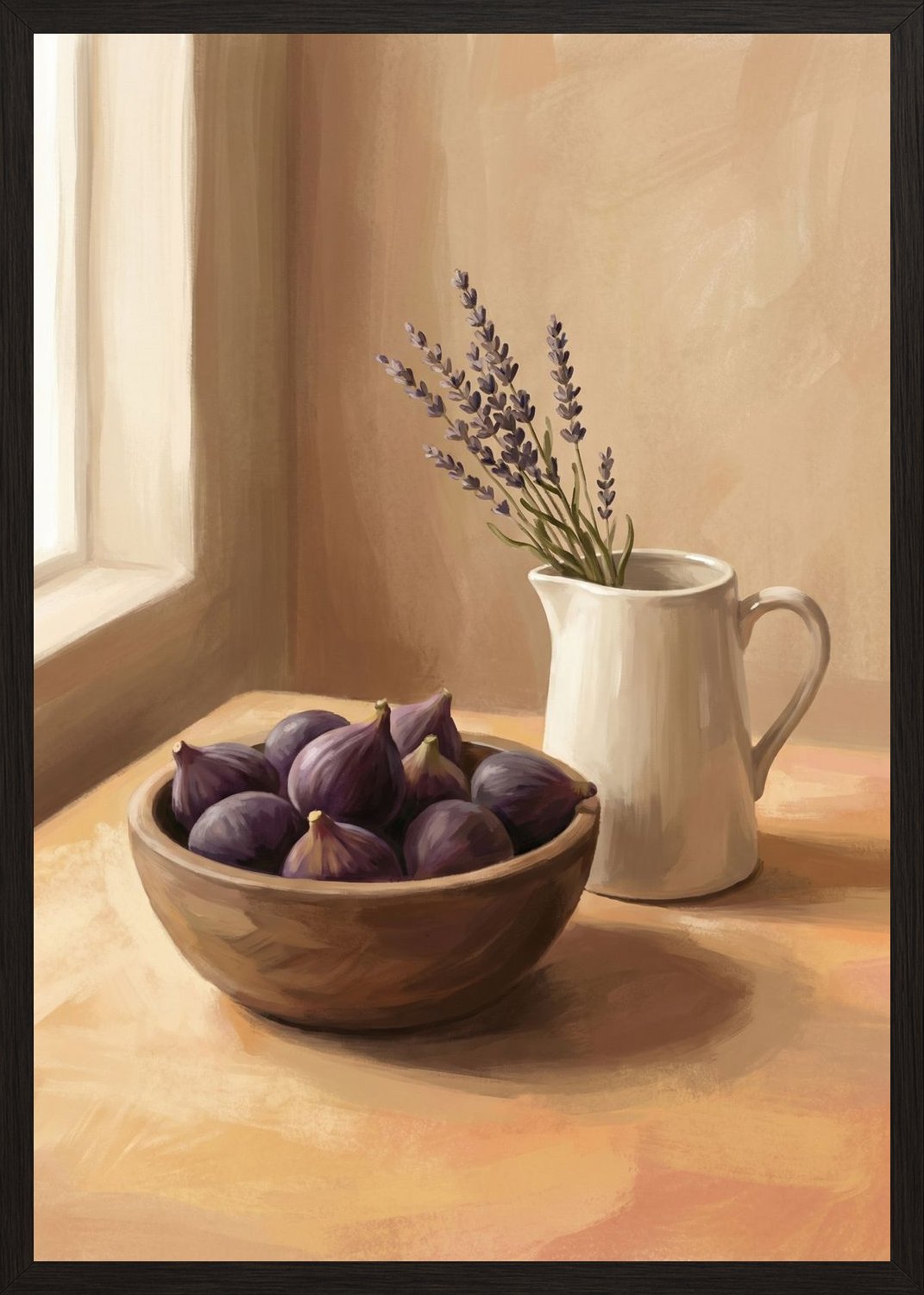 Poster in black frame