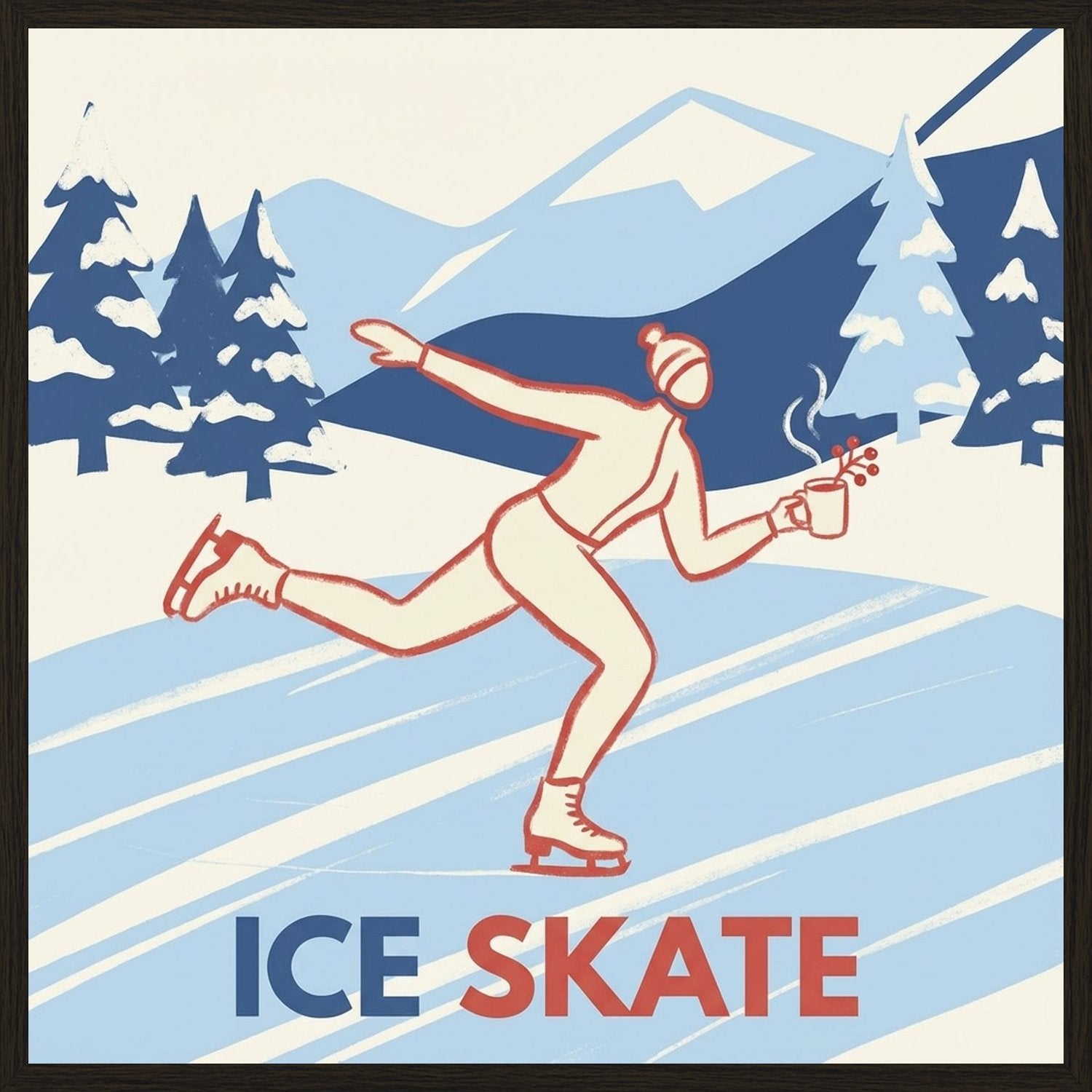 Poster in black frame