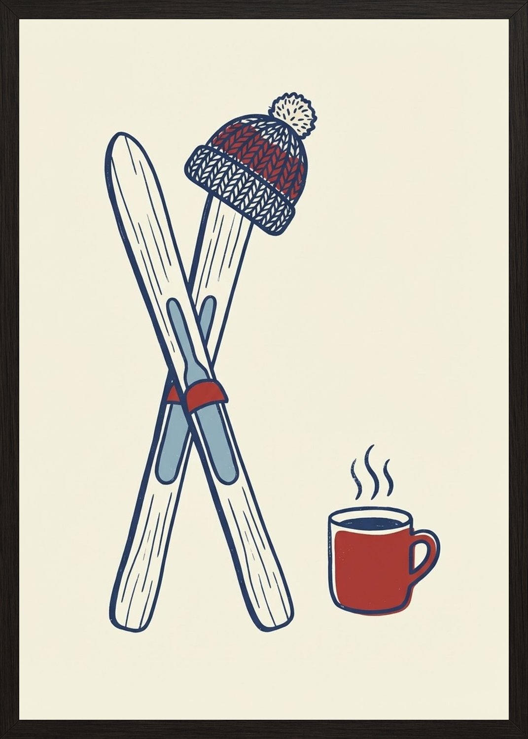 Poster in black frame