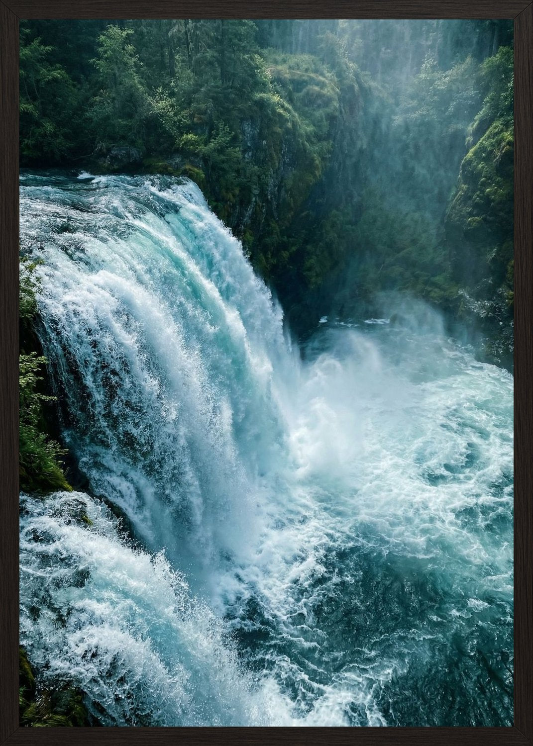 Poster in oak frame