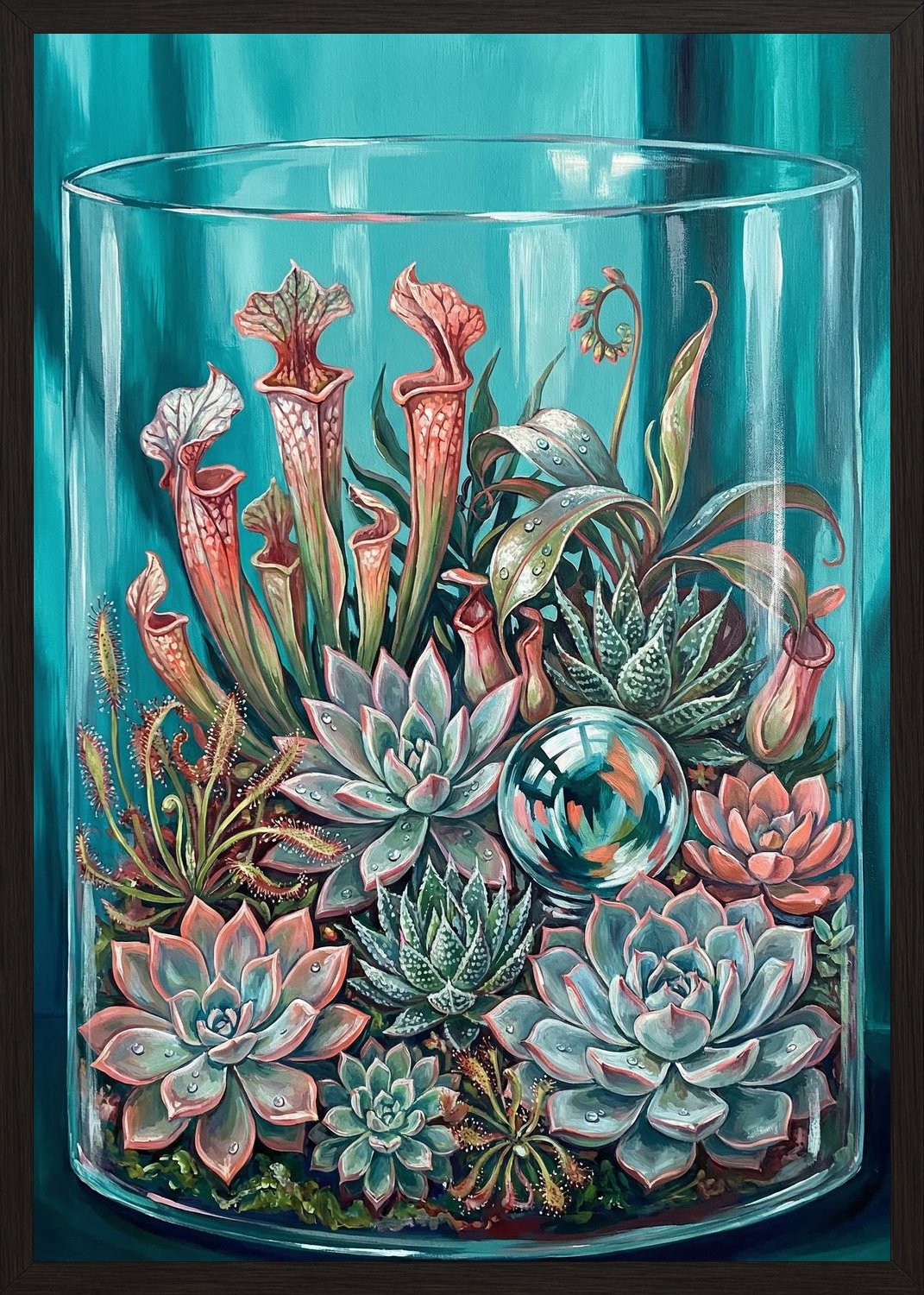 Poster in black frame