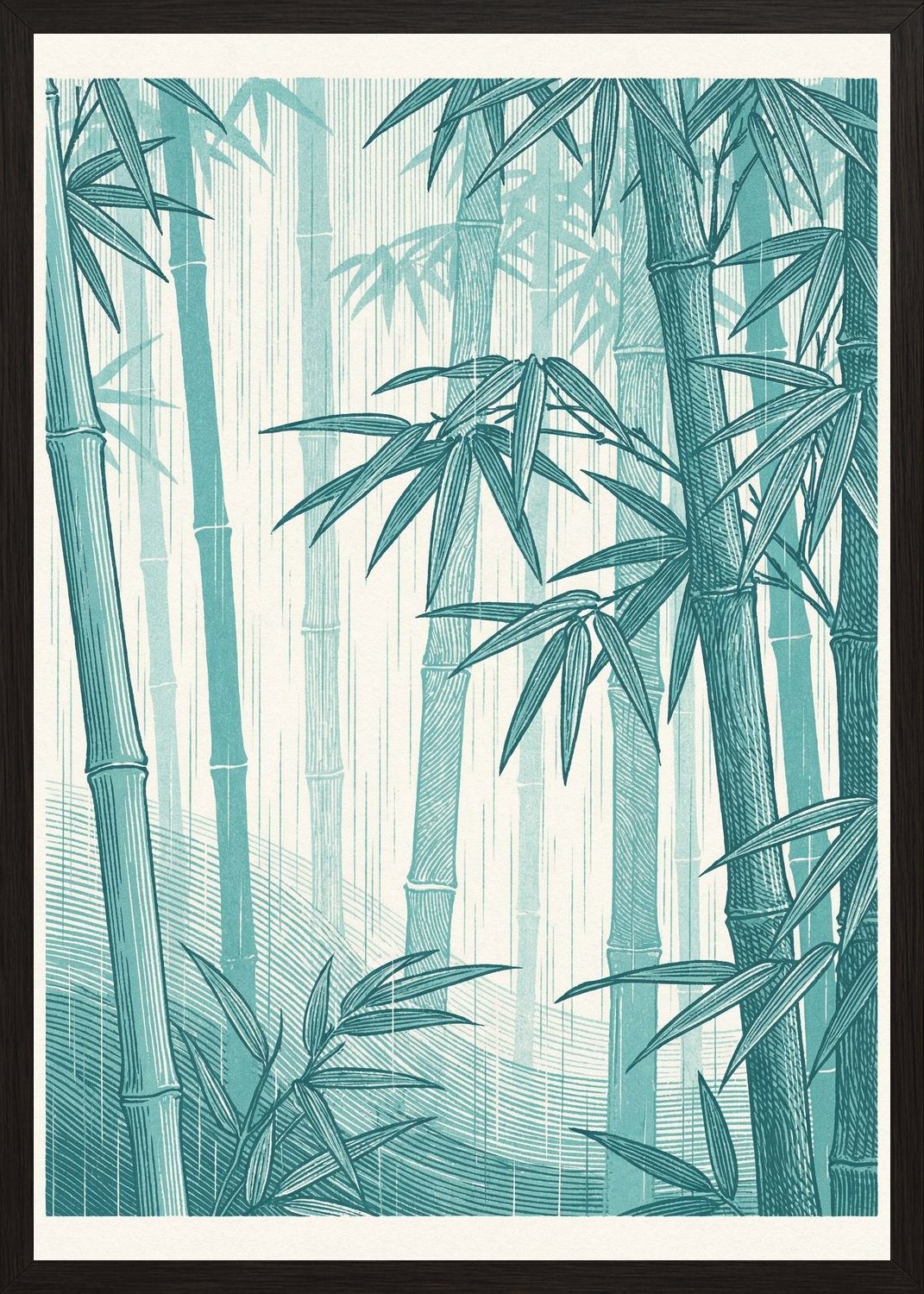 Poster in black frame