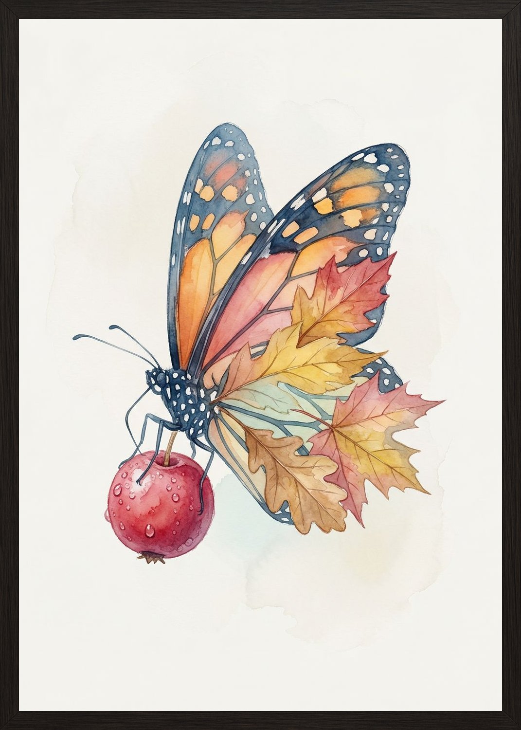 Poster in black frame