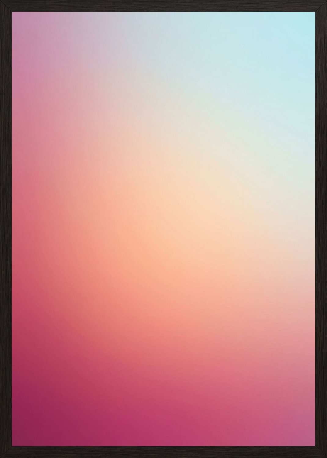 Poster in black frame