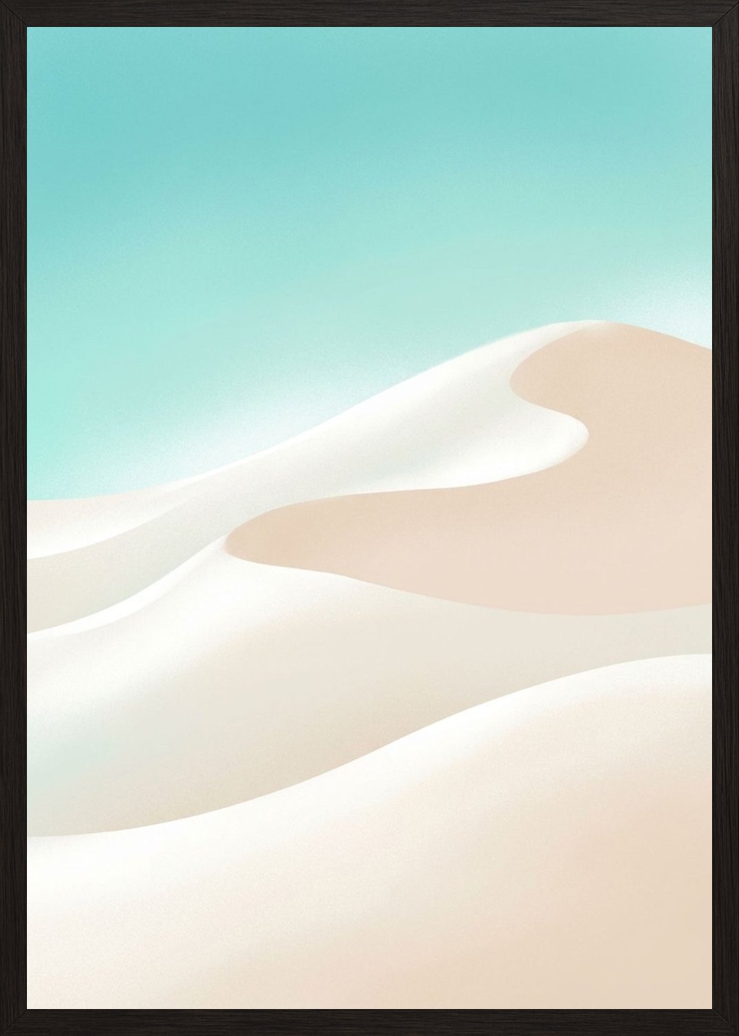 Poster in black frame