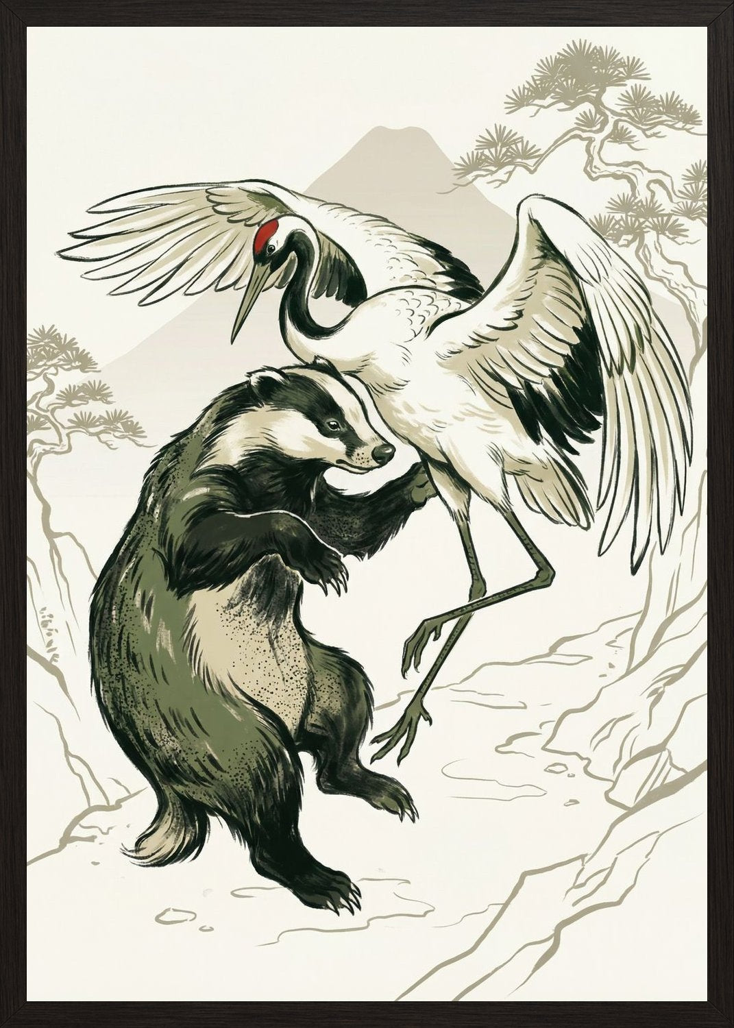 Poster in oak frame