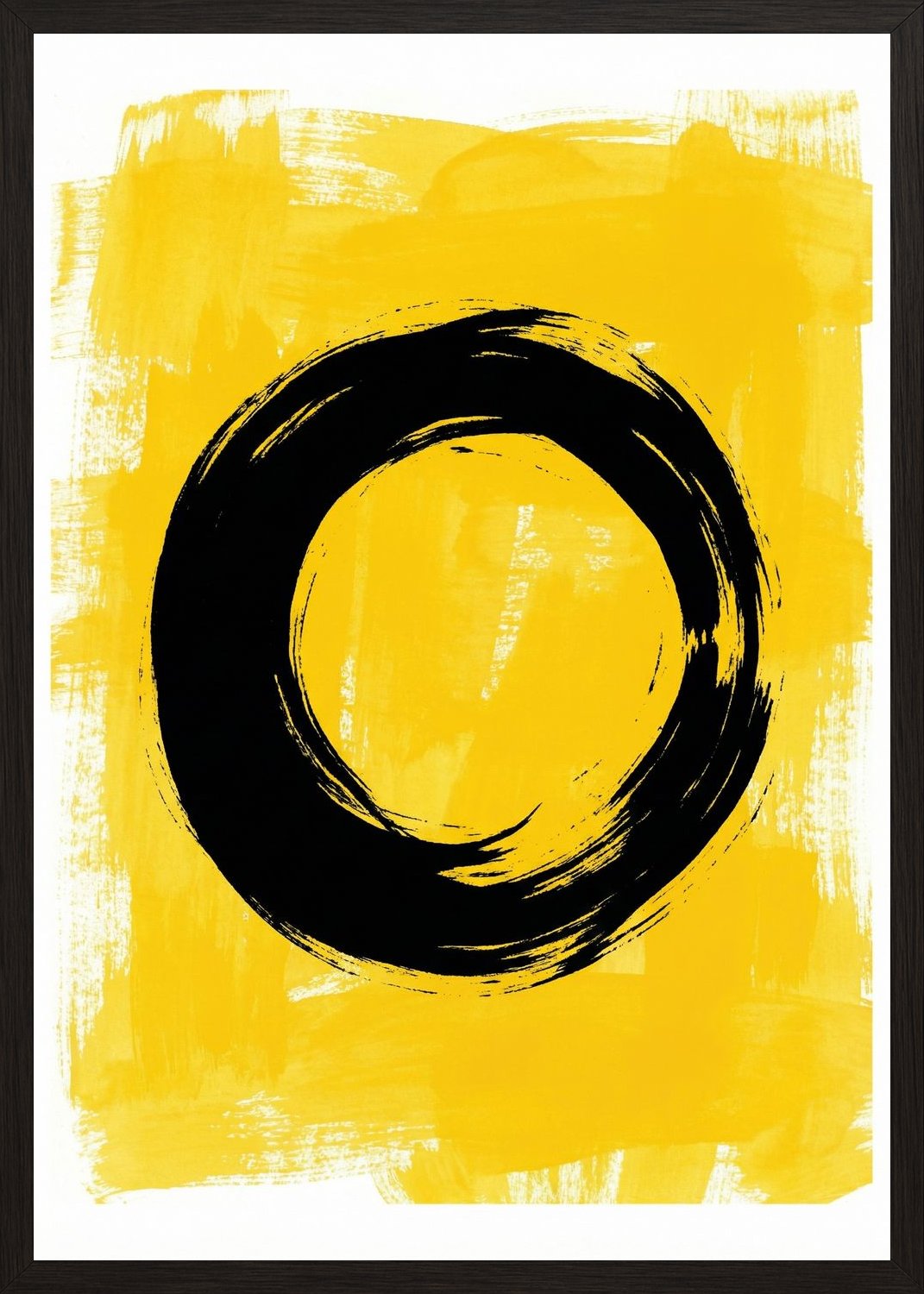 Poster in black frame