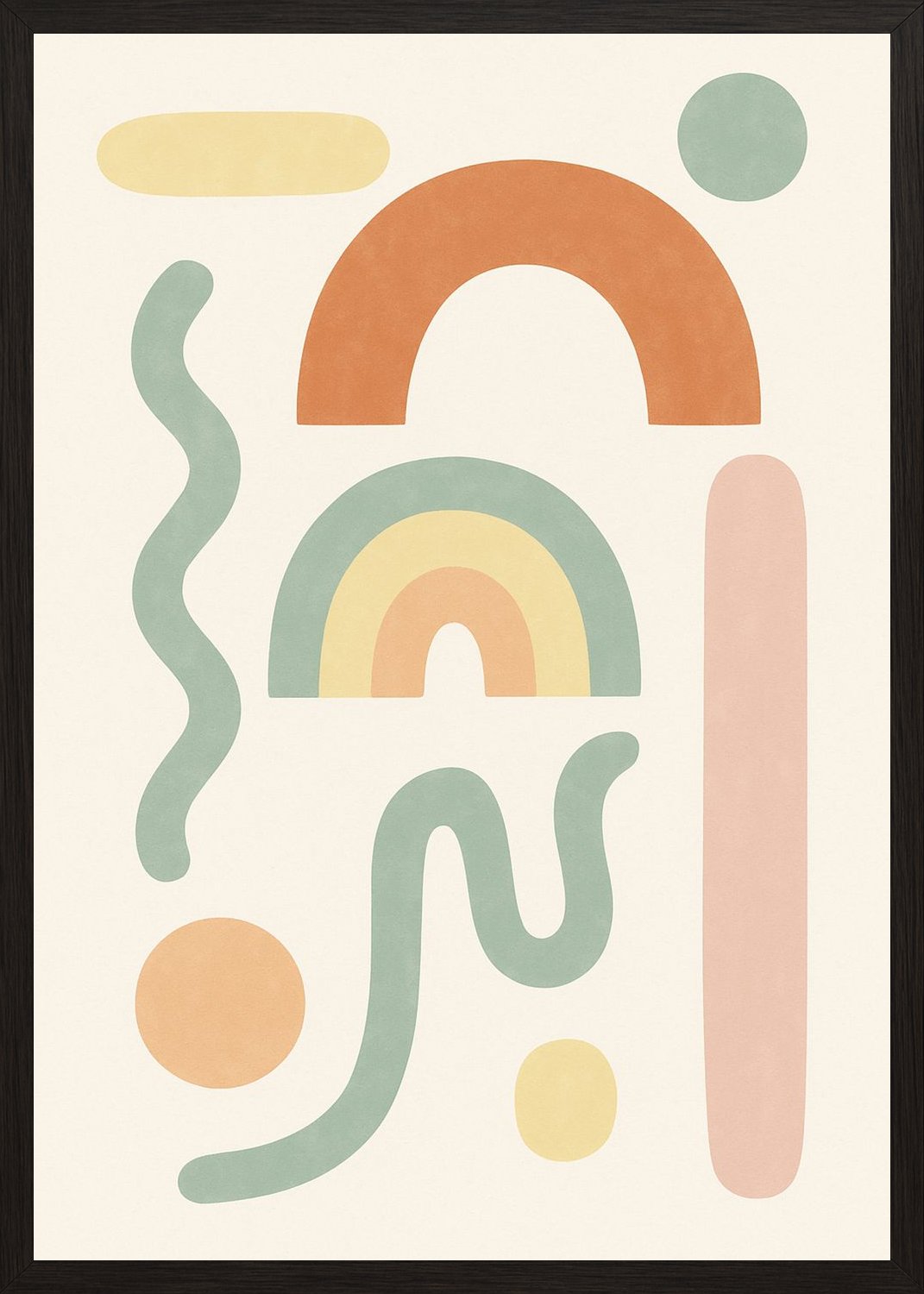 Poster in black frame