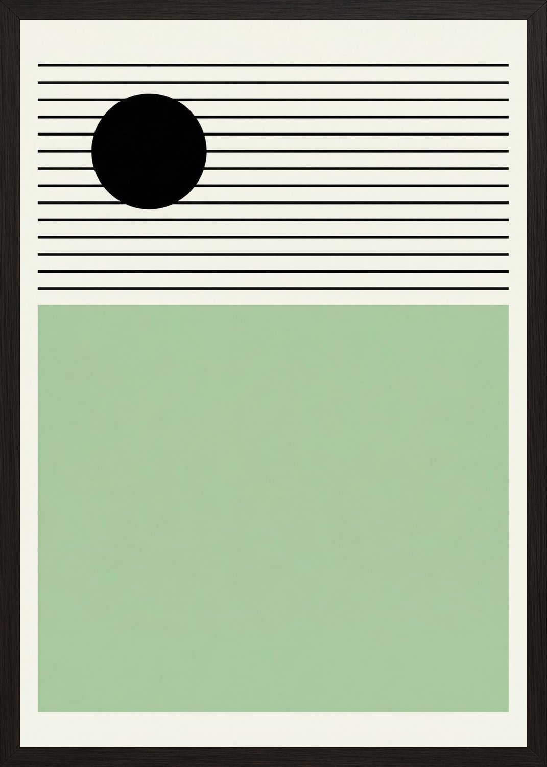 Poster in oak frame