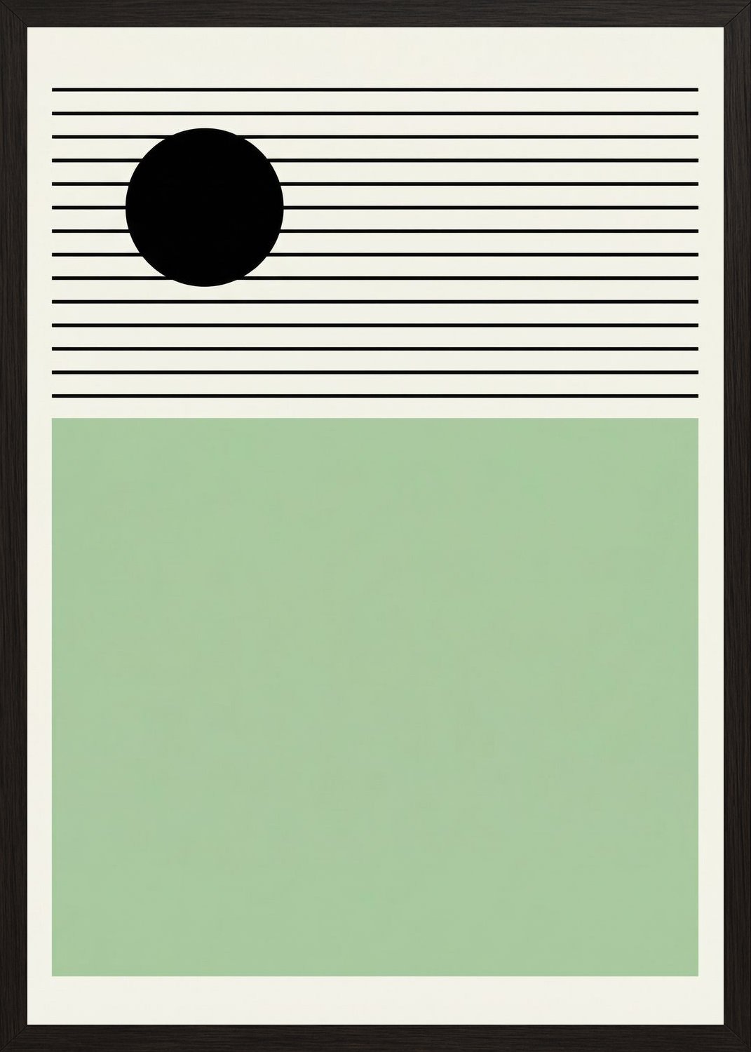 Poster in black frame