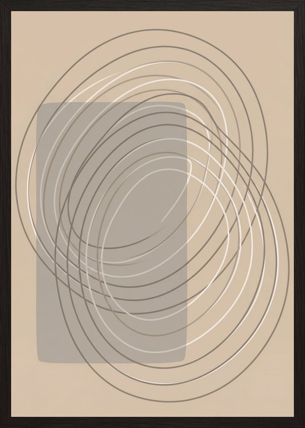 Poster in black frame
