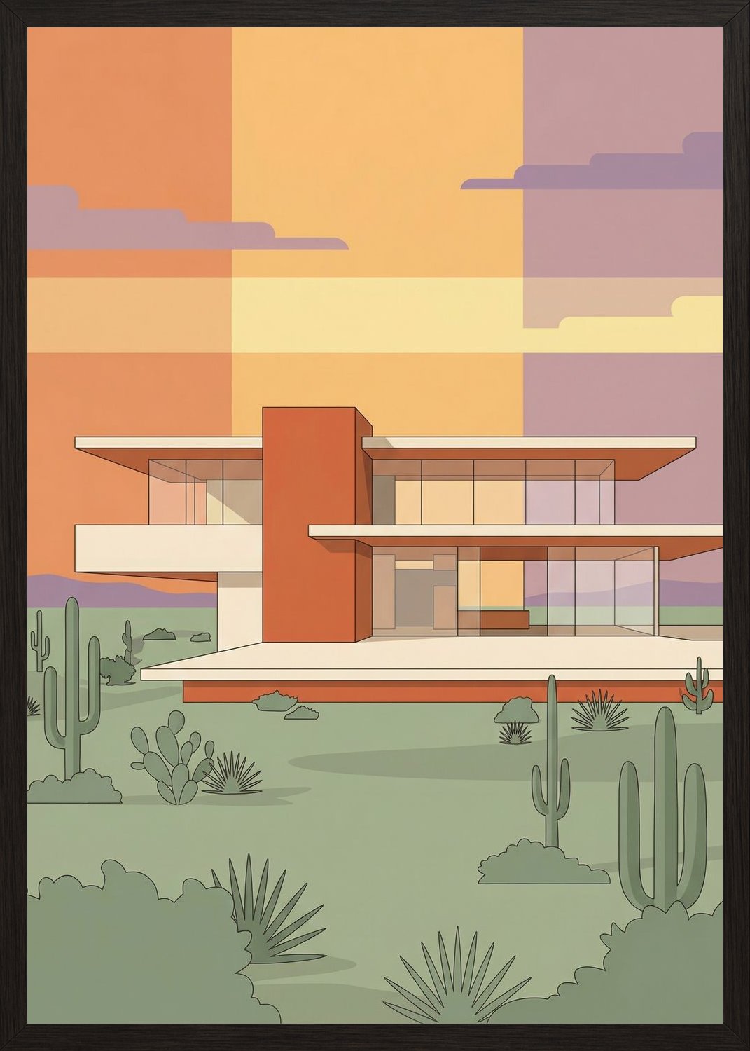 Poster in black frame