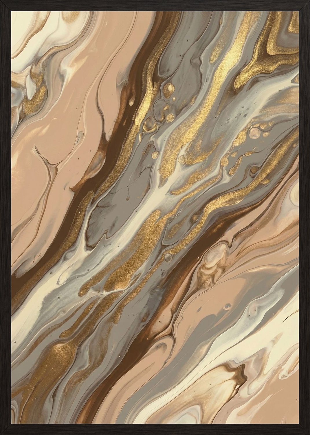 Poster in black frame