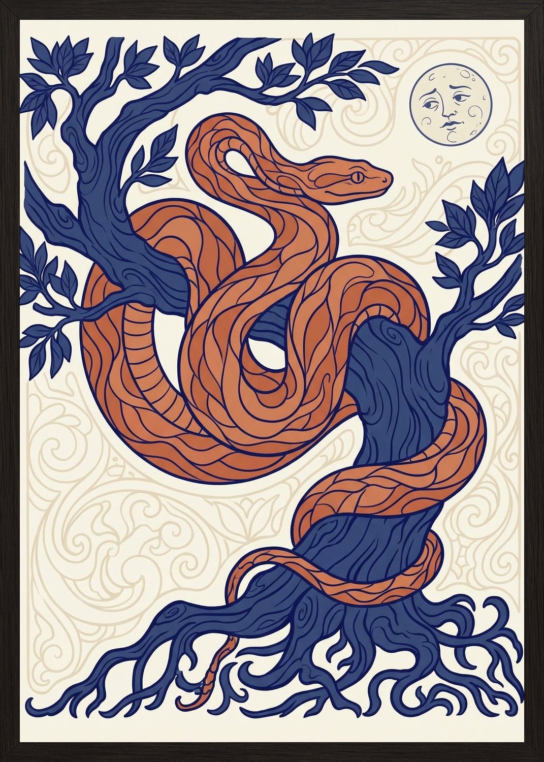 Poster in black frame
