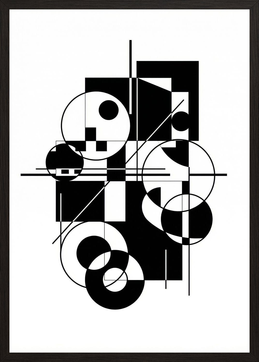 Poster in black frame
