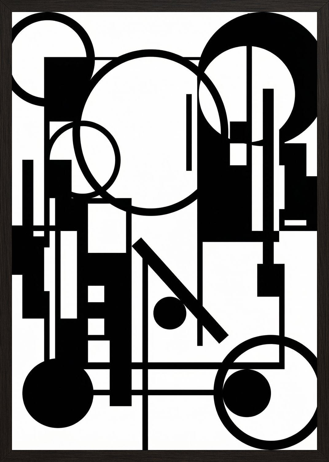 Poster in black frame