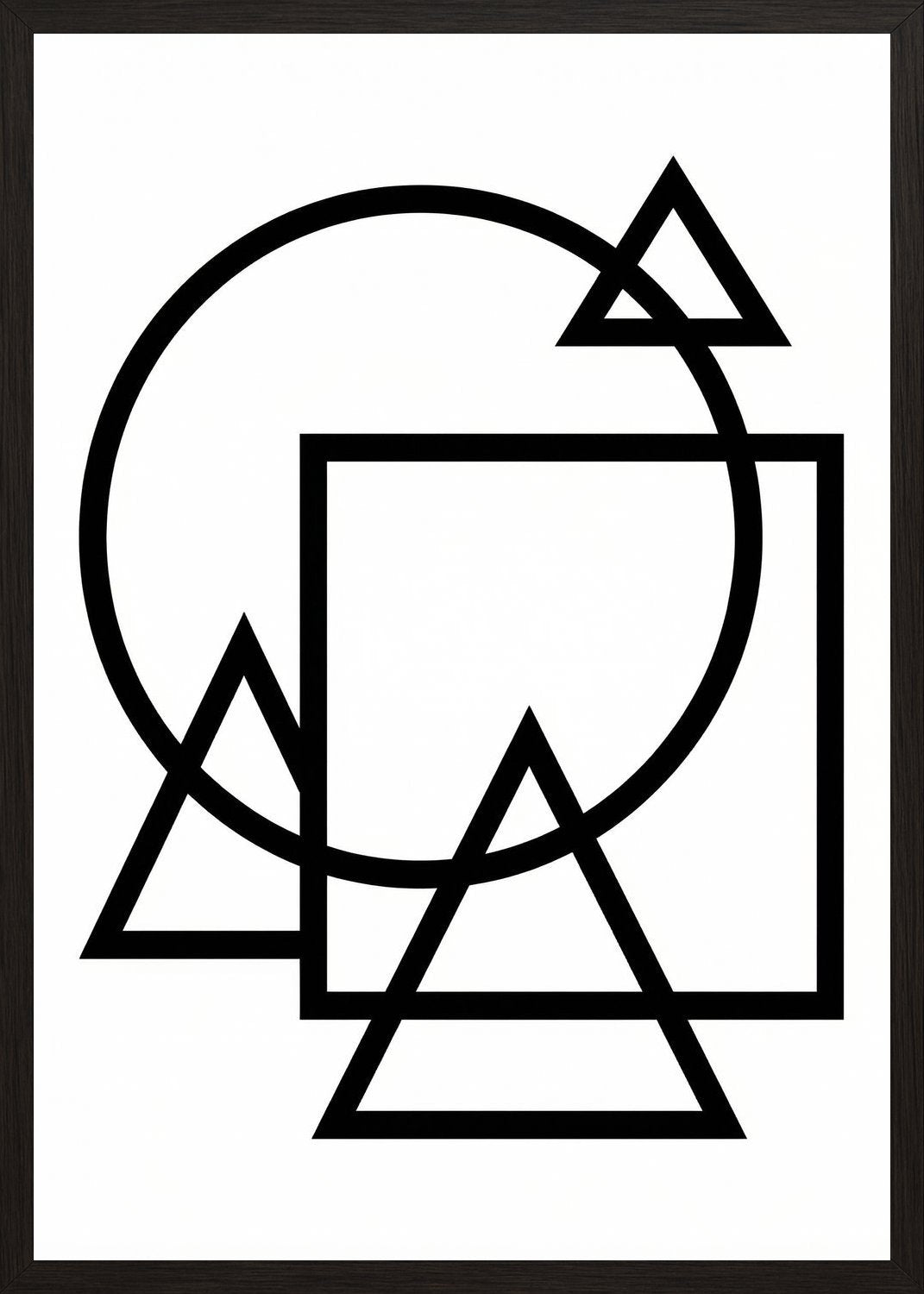 Poster in black frame