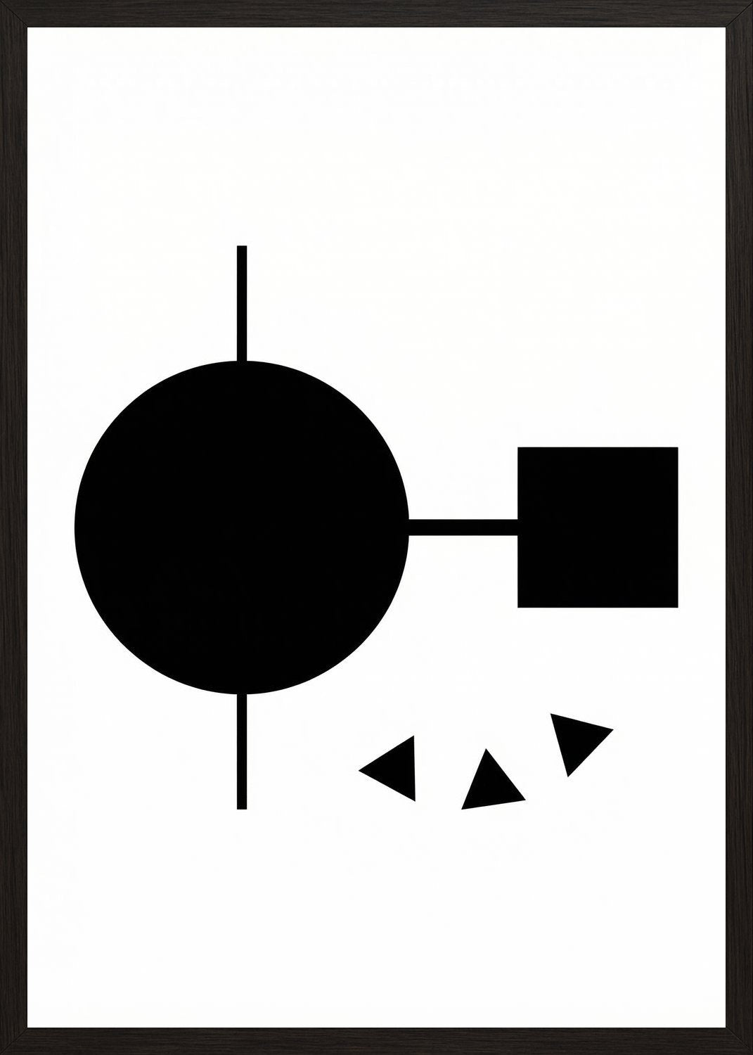 Poster in black frame
