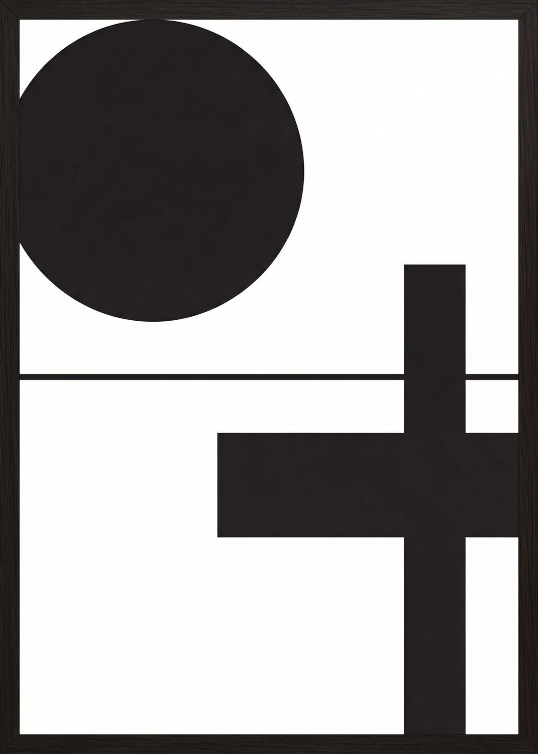 Poster in black frame