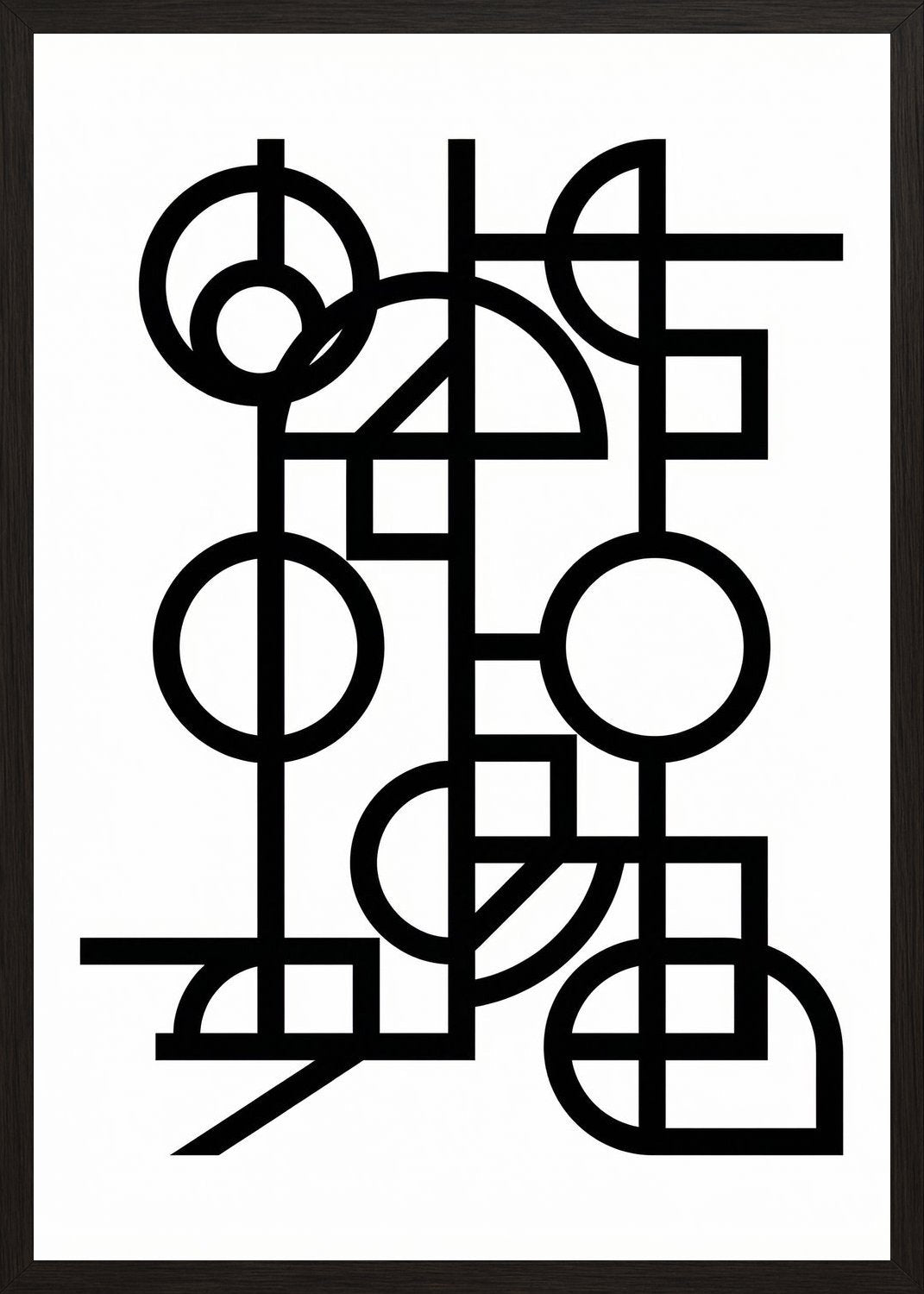 Poster in black frame