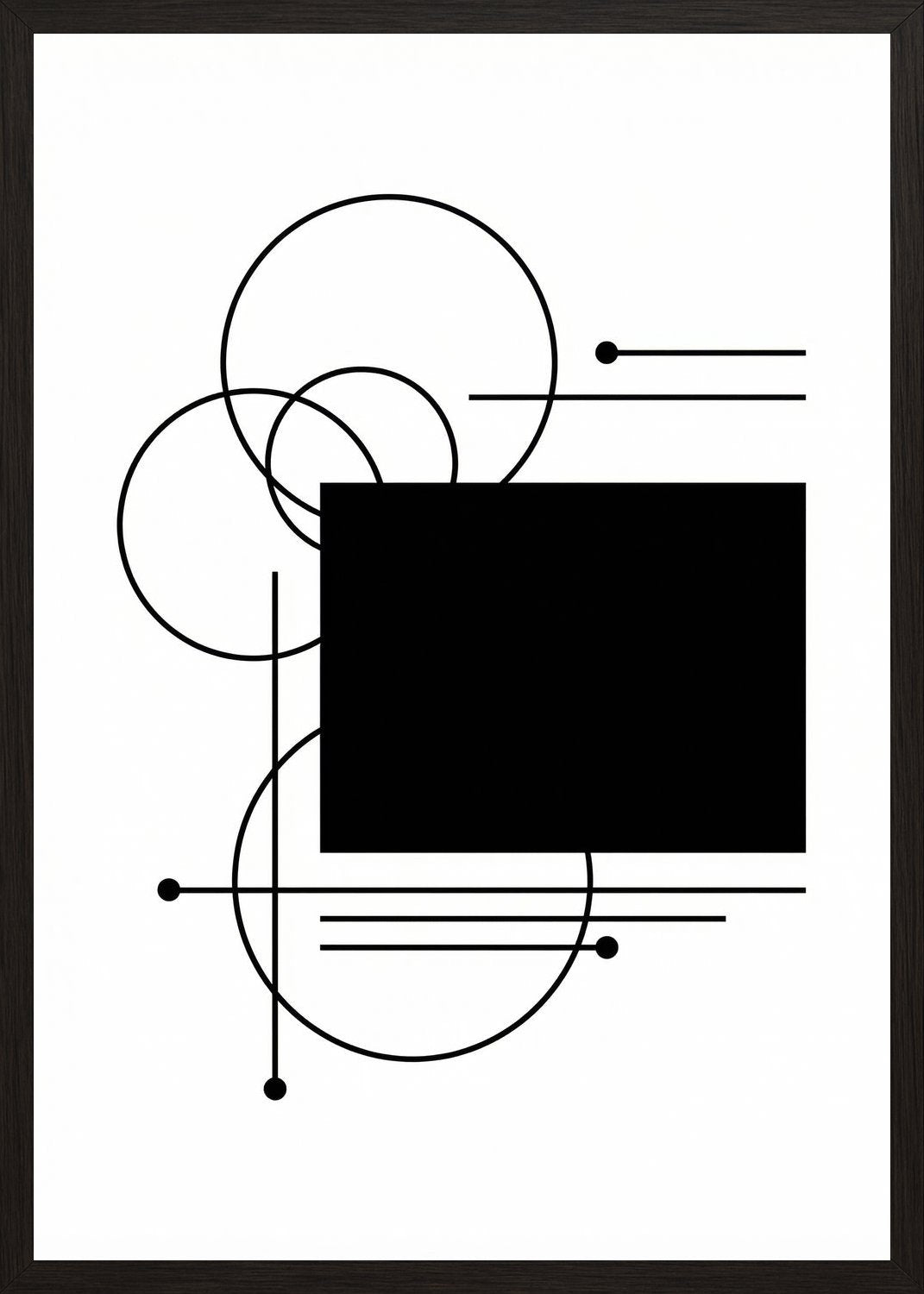 Poster in black frame