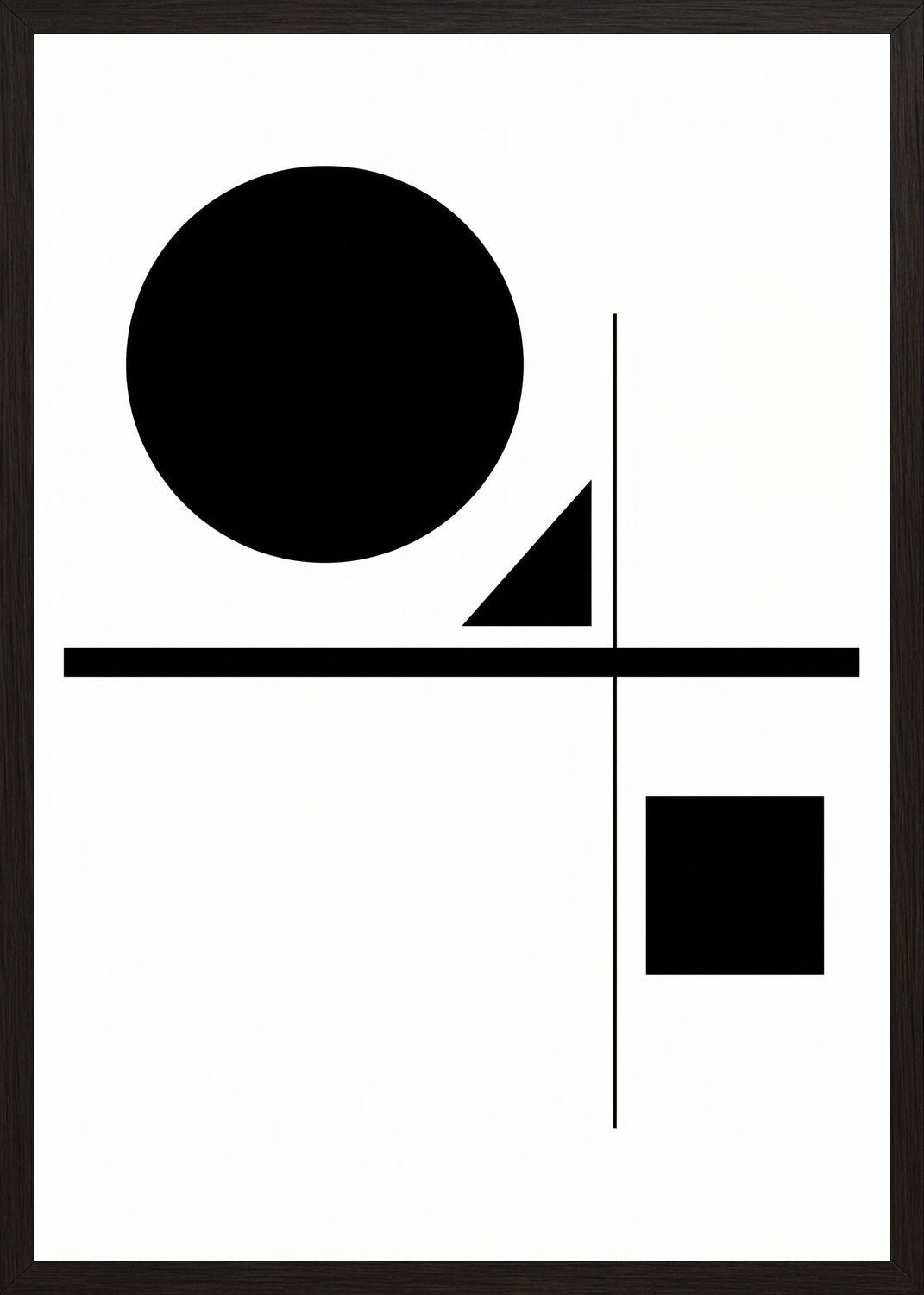 Poster in black frame