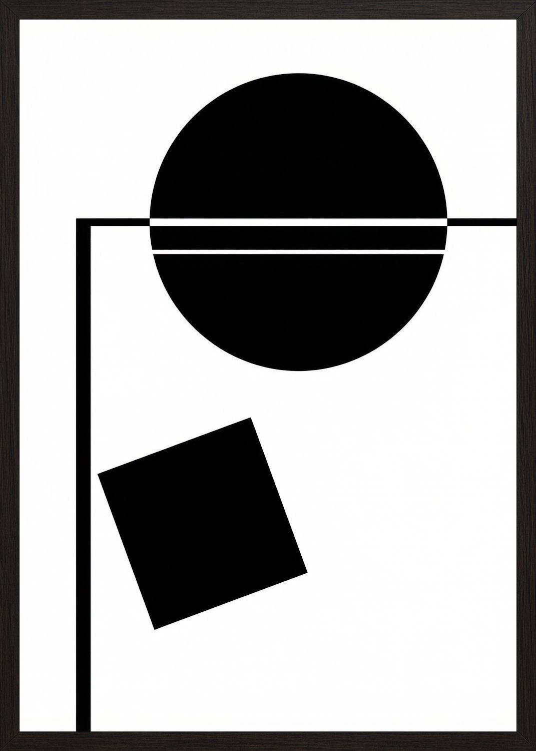 Poster in black frame