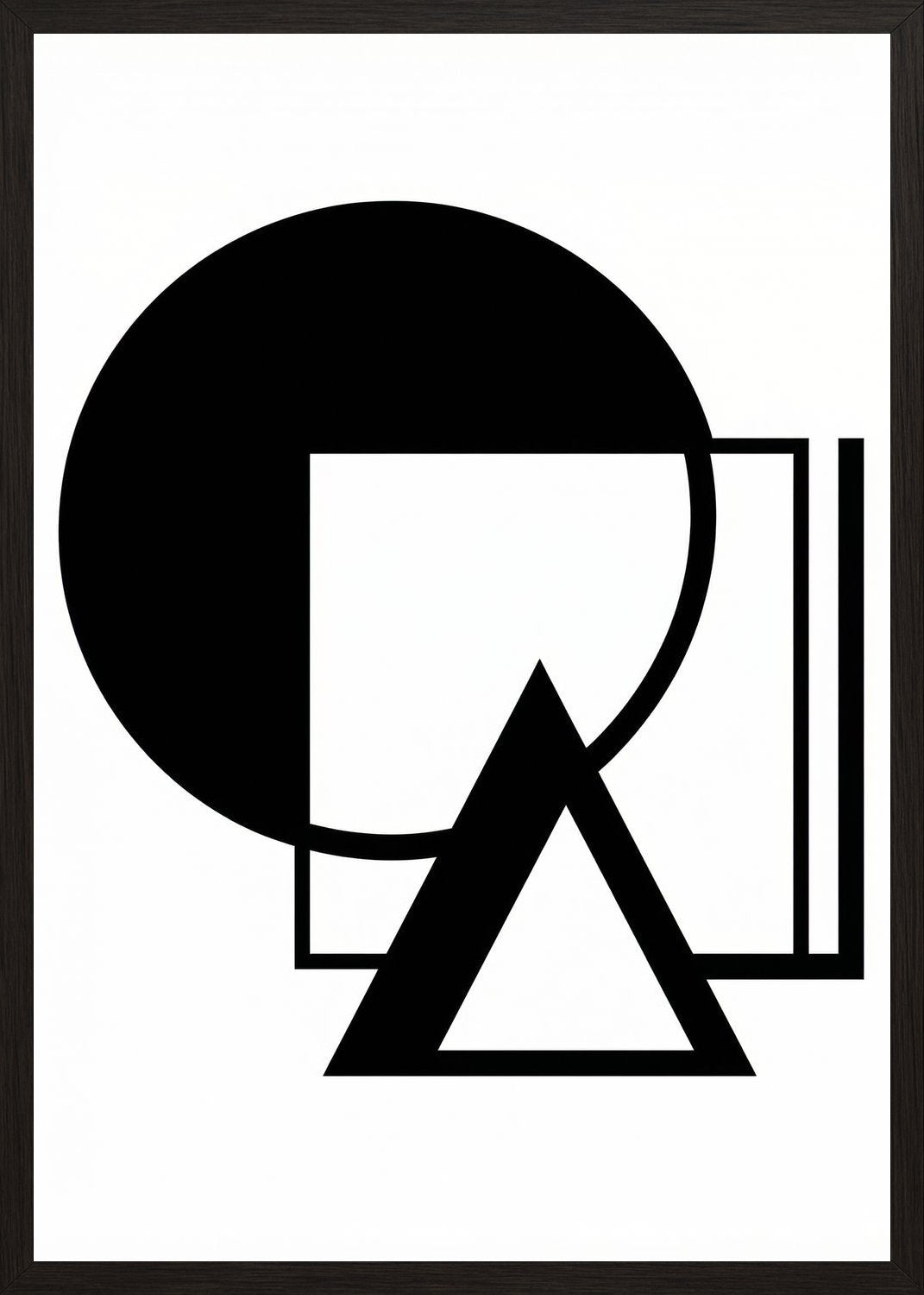 Poster in black frame